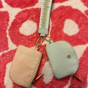 lululemon athletica Pink and Green Key Card Holders